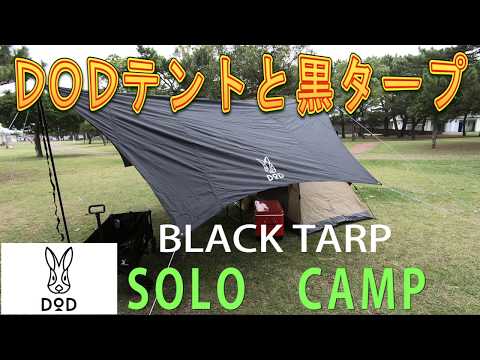 DODのテントと黒タープでソロキャンプ ＃テント　＃キャンプ　＃dod