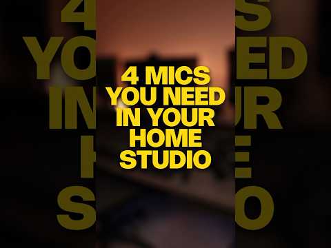 The Only 4 Mics You Need In Your Home Studio #audioengineer #musicproducer #homestudio