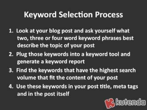 Blog Traffic Tip: Using Keywords for Better Blog SEO