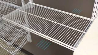Installing Ventilated Shelves | freedomRail | OrganizedLiving.com
