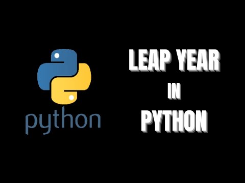 Leap Year in Python for beginners