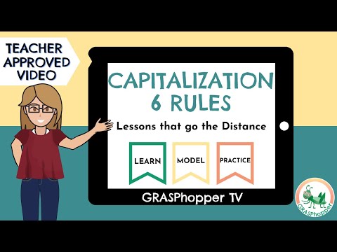 Capitalization Rules for Kids | 6 Capital Letter Rules in English Teaching Video