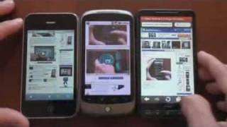Android 2.2 Flash & web speed test ( iphone vs Android vs WM)
