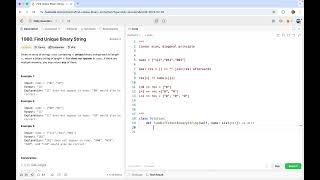 leetcode 1980  Find Unique Binary String | diagonal principle