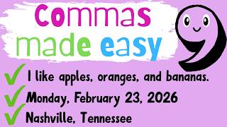Commas for Kids {Grammar}