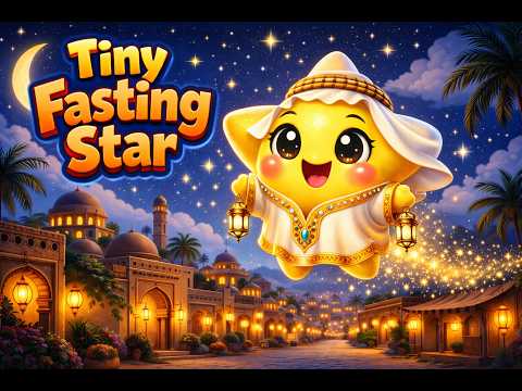 Tiny Fasting Star | English Islamic Kids Poem | Fun Cartoon for Toddlers