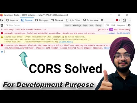 5 Minute Fix for Blocked by CORS Policy Error for Developers