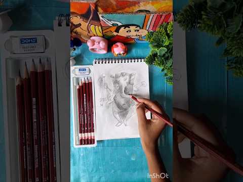 lord ganesh sketch drawing ।। sketch pencil #youtubeshorts #gansha #sketchful #music #viralsong