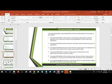 01 Data Modeling Demo Videos for Data Modeling Training  -  Data Modeling Development Life Cycle