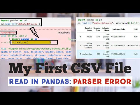 Solve CSV File Reading Problem with Python Pandas Library!