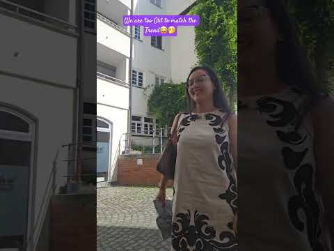 We are too Old to match the Trend😂🤭 #trendingshorts #realityvsillusion #matching #trending  #europe