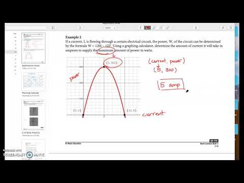 Applications of Quadratics