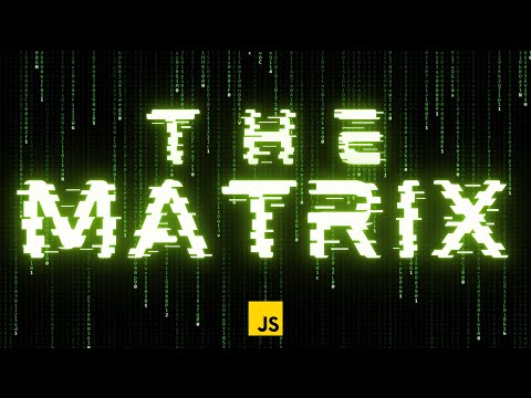 The Matrix Resurrections code animation using HTML CSS and JavaScript