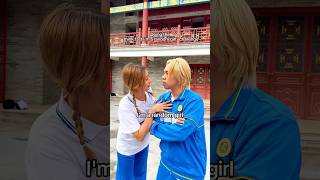 Doing the "think fast I'm a random girl challenge" 😨