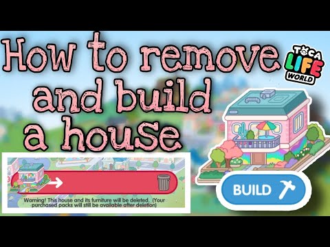 How to remove and build a house - Toca Boca short tips