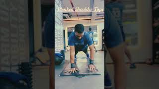Build strong core and arms through this Planked Shoulder Taps #toningworkout #abdominalworkout #gym