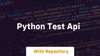 python test api