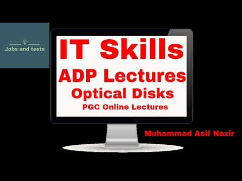 optical disks |IT Skills Lecture| Storage Devices | PGC online Lectures | Lecture by Muhammad Asif