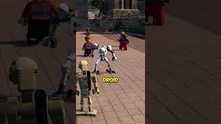 What happens when a Battle Droid meets a Battle Droid in LEGO Star Wars?