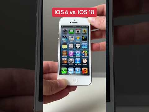 iOS 6 vs. iOS 18 #iphone #ios