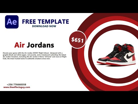 FREE DYNAMIC PRODUCT PROMO | AFTER EFFECTS TEMPLATE | THE EFFECTS GUY