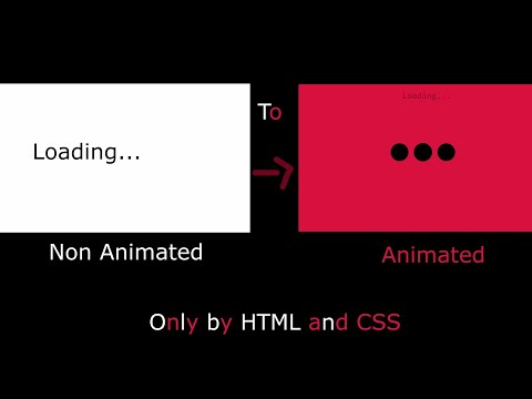 How to create a loading animation, simple and animated for beginners !.
