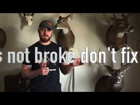 Thumb button release for hunting