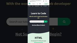 Free  Website To Learn Coding in 2023💻💻 #shorts #viral #coding #ytshorts