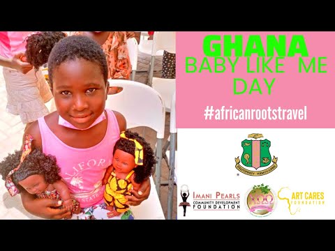 Ghana Baby Like Me Doll Day in Africa  #ghana #babydoll #alphakappaalphainc