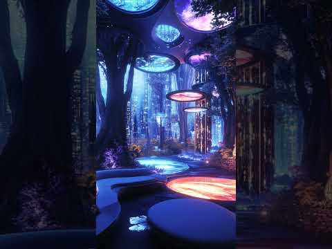Futuristic Interior Design: Holographic Immersion Hub #futuristichouse #futuristicliving