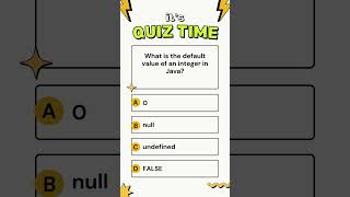What is the default value of an integer in Java? #DefaultValues #shorts #JavaIntegers #DeveloperTips
