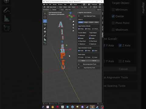 Blender Addon Align Pro: Precise Object Alignment in Minutes! #blender3d  #addon #tutorial #align