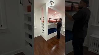 Custom made bunk beds #diy #process #bunkbeds #woodworking