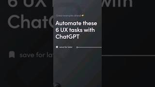 6 UX Tasks With CHATGPT #chatgpt #ai #TechoBid #chatgpttomakemoney
