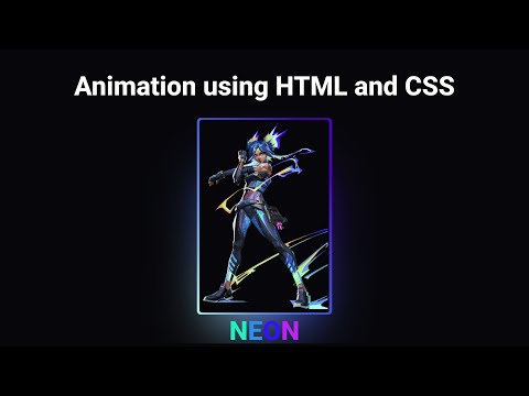 Animated border card using HTML and CSS