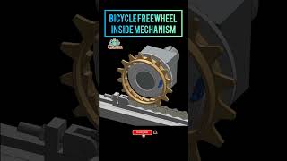 Bicycle freewheel inside mechanism #bicyclemwchanism #mechanicalwork #3ddesign #autocad #chainsystem