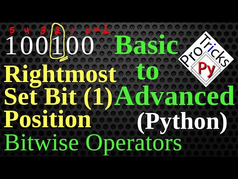 Find Position of Rightmost Set Bit | Find the Right Most SET BIT of a Number | Find first 1 Set Bit
