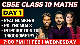 CBSE Class 10 Maths Board Exam  | Real Numbers, Polynomials, Intro to Trigonometry | Exam Winner