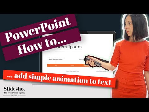 How to make text appear on click | how to add simple animation to text | PowerPoint tips