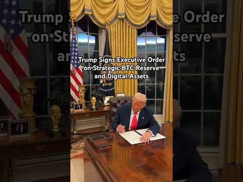 BREAKING: Trump Signs Executive Order on Strategic BTC Reserve