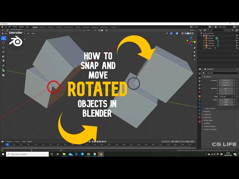 Dealing with Rotated Objects in blender | Quick Tip