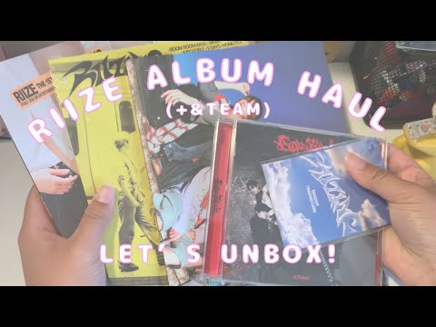 RIIZE ALBUM HAUL (+ one &team album LOL) yap with me while I unbox albums and organize my binder!