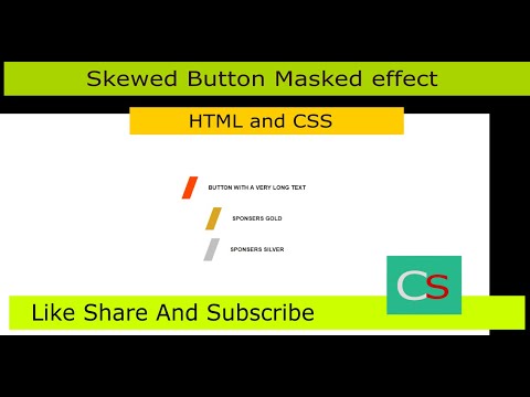 Skewed Button masked effect with Pure CSS.