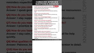 Caregiver Interview Questions and Answers