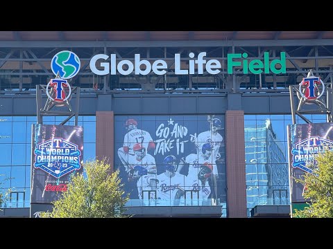 Texas rangers World Series Parade! 11/3/23              #texasrangers #worldseries #globelifefield