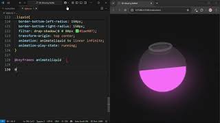 3D Glowing Bottle Animation with HTML, CSS & JavaScript