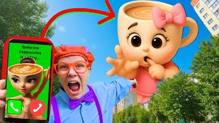 Grooming ballerina cappuccina in real life! Story of ballerina cappuccina's transformation by Blippi