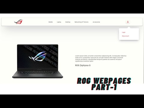ROG webpages using html & css part - 1 | box-shadow | hover effect | focus effect | WebEnTricks