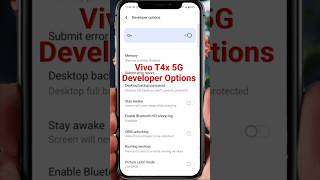 How to enable Developer Options in Vivo T4x 5G | Vivo T4x 5G Developer Options | #shorts