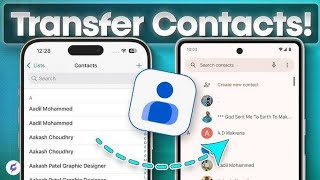 How to Transfer Contacts from iPhone to Android phone | No Apps Needed 